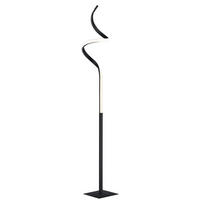 LED STEHLEUCHTE Course Schwarz Matt - Schwarz, Metall (20/20/145cm)