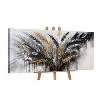 GEMÄLDE Stacheln auf Keilrahmen 115x50 cm - Braun, Holz (115/50cm) - YS-art gallery