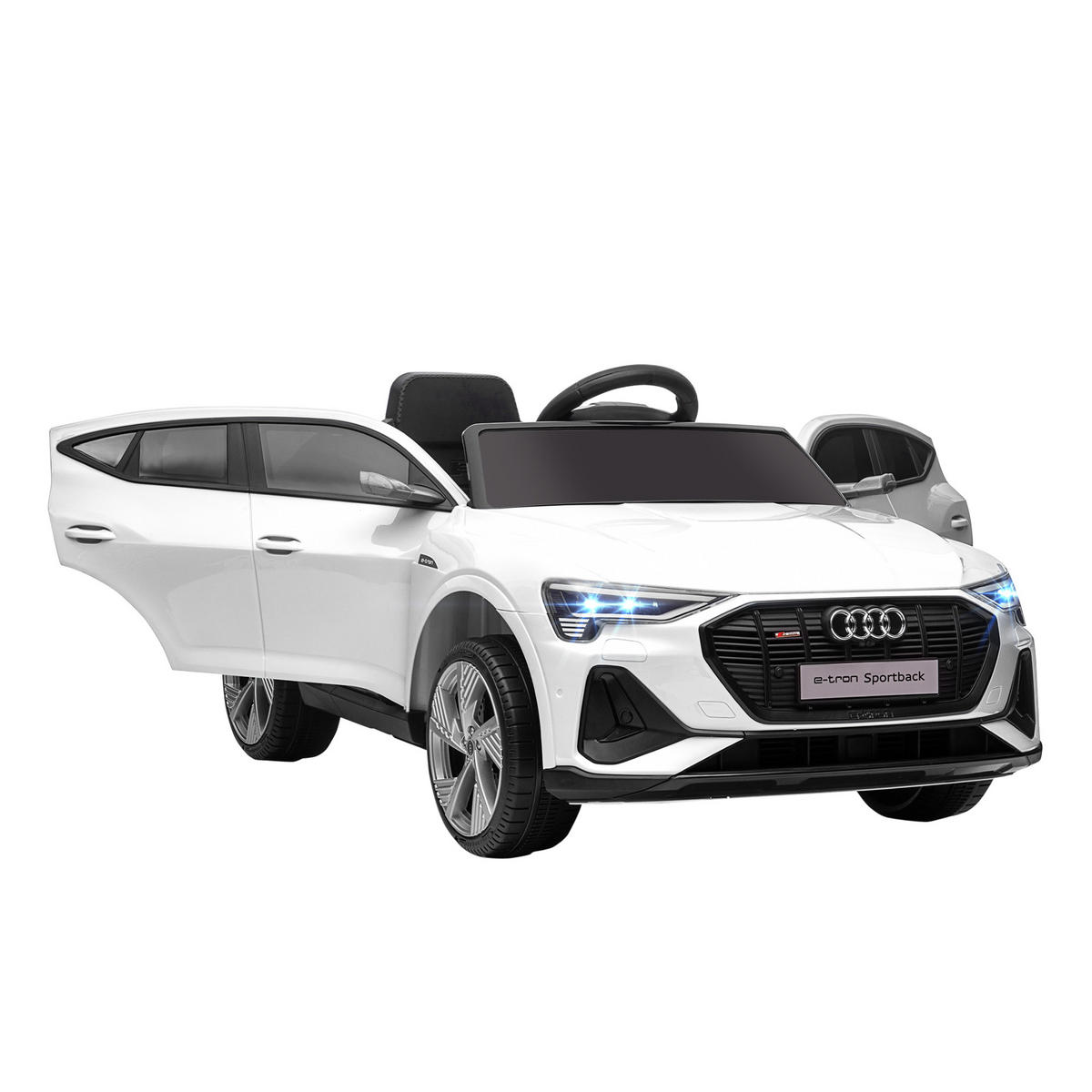 KINDER-ELEKTROAUTO DE-06104 Audi E-tron lizenziert mit Fernbedienung Weiß - Weiß, Kunststoff/Metall (108/60/47cm) - ComfortXL