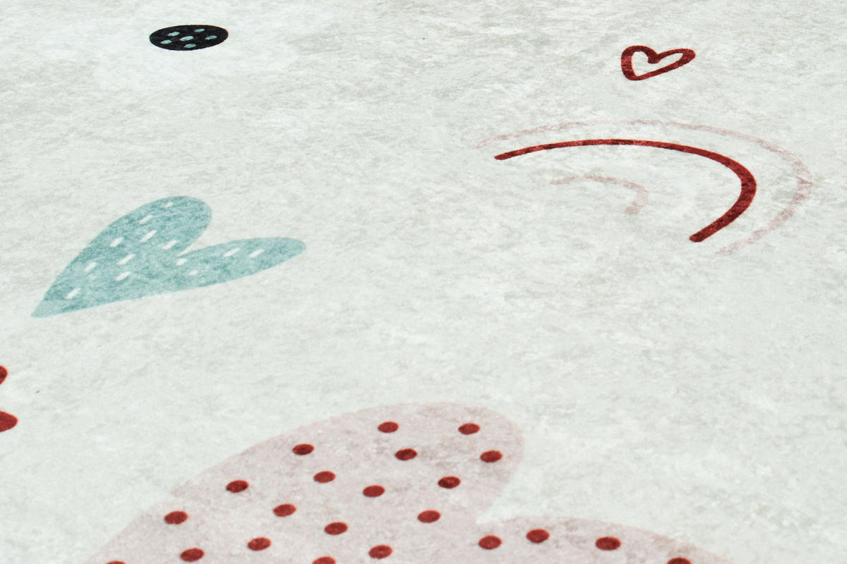 KINDERTEPPICH mit mehrfarbigem Muster Happy 80x150 cm - Pink, Textil (80/150cm) - Nazar Rugs