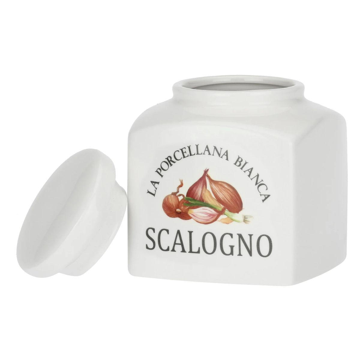 VORRATSDOSE Scalogno 1,8 l - Multicolor, Keramik (15/14.5/17.6cm) - La Porcellana Bianca