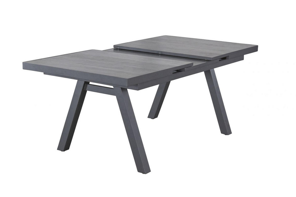 GARTENTISCH Nizza 160/210x100x75 cm, Keramik, Anthrazit - Anthrazit, Keramik (100/210/75cm) - dasmöbelwerk