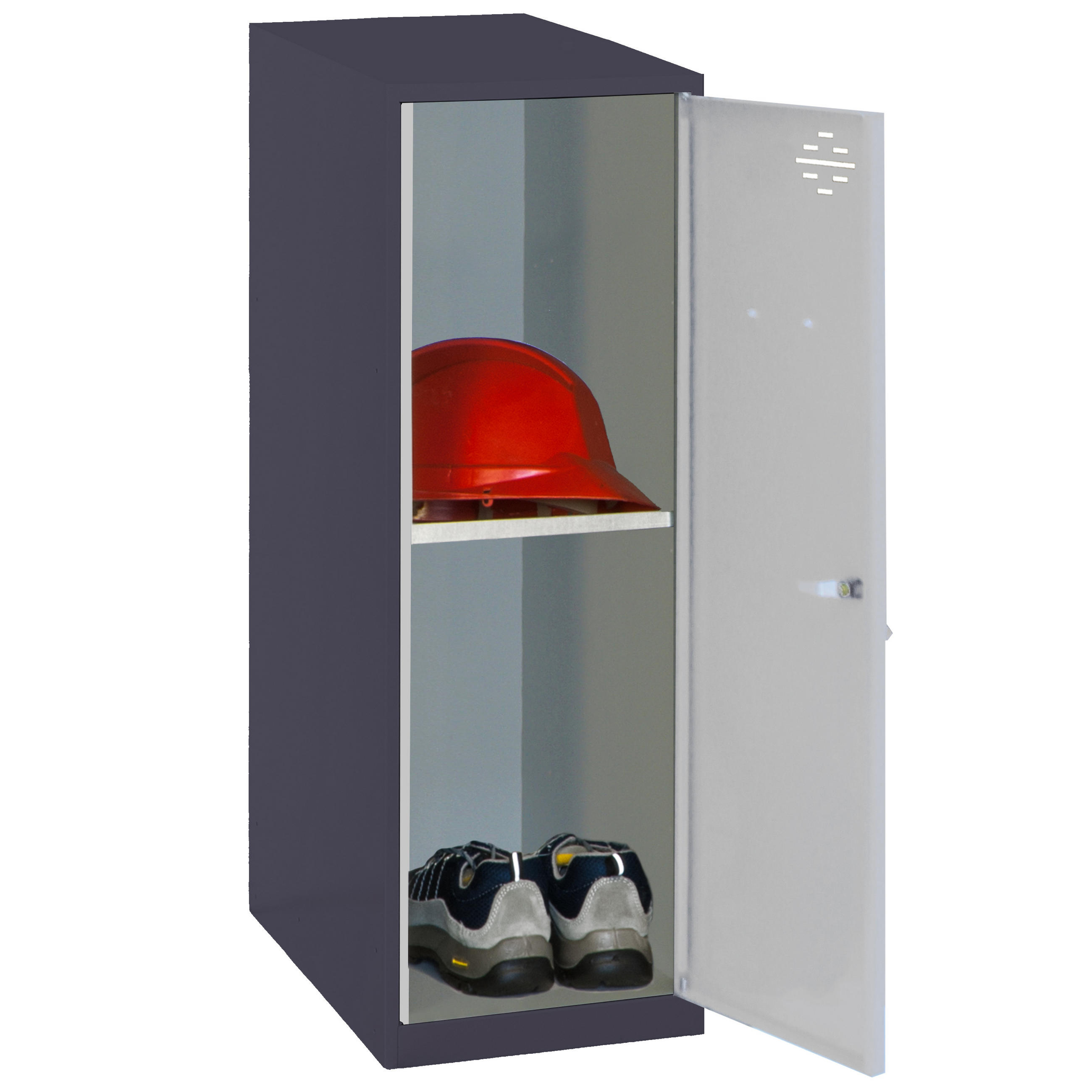 Proregal Schliessfachschrank Grau 30x91.5x50 cm