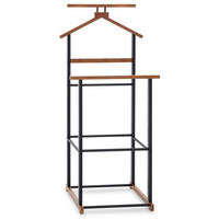 HERRENDIENER KANNA - Dunkelbraun/Schwarz, Holz (49/109/40cm) - IDIMEX