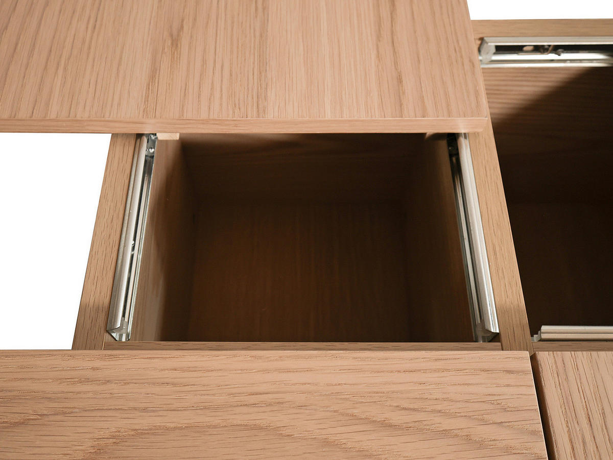COUCHTISCH - Eiche teilmassiv - Eiche - Eichefarben, Eichenholz/Holz (90/90/30cm) - home24