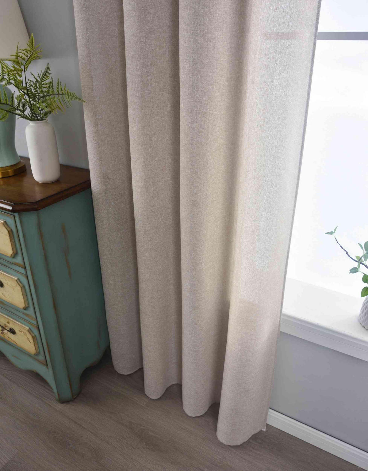 VORHANG LEIPZIG HxB 245x145 cm Taupe - Taupe, Textil (145/245/245cm) - Gardinenbox