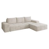 ECKSCHLAFSOFA Tonseo L, Seite: Rechts - Schwarz/Sahara, Holz/Kunststoff (275/173cm) - MIRJAN24