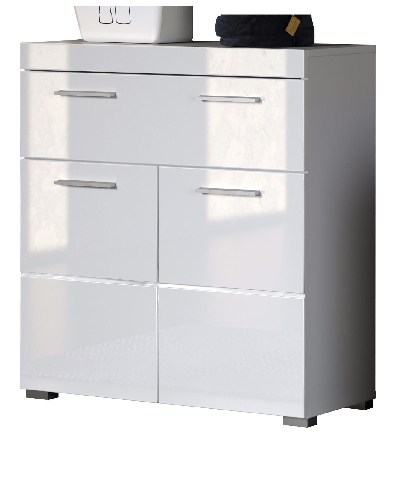 Top.Furn Badkommode Weiß 31x79x73 cm
