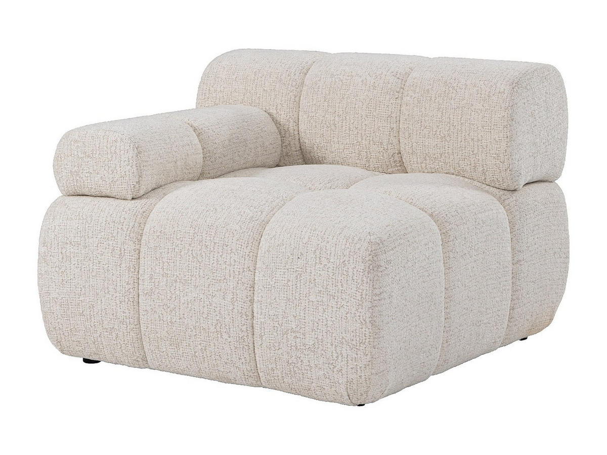 SESSEL mit gerader Rückenlehne - 1 Person - stoff - beige Facivil - Beige, Textil (94/70/94cm) - Vente-Unique