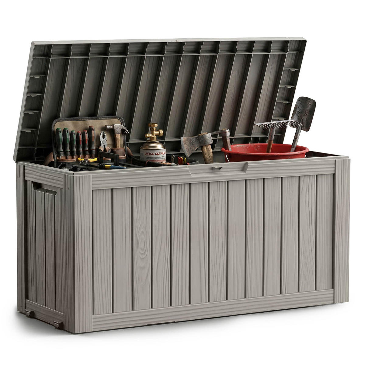 GARTENBOX 272L Grau - Grau, Kunststoff (114/57.5/46.3cm) - Akord