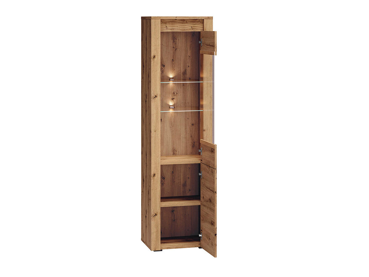 VITRINE – 55 cm – Artis – Eiche Artisan - Eiche Artisan, Holzwerkstoff (55/200/40cm) - hi-markt