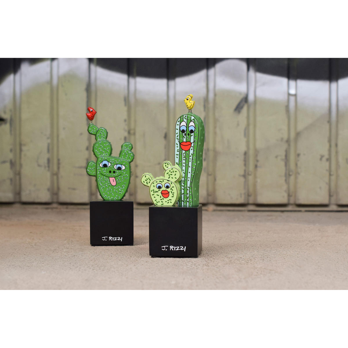 DEKOFIGUR James Rizzi -Cactus in Texas, Porzellan, Bunt, 22 cm - Multicolor, Keramik (7/22/7.5cm) - Goebel