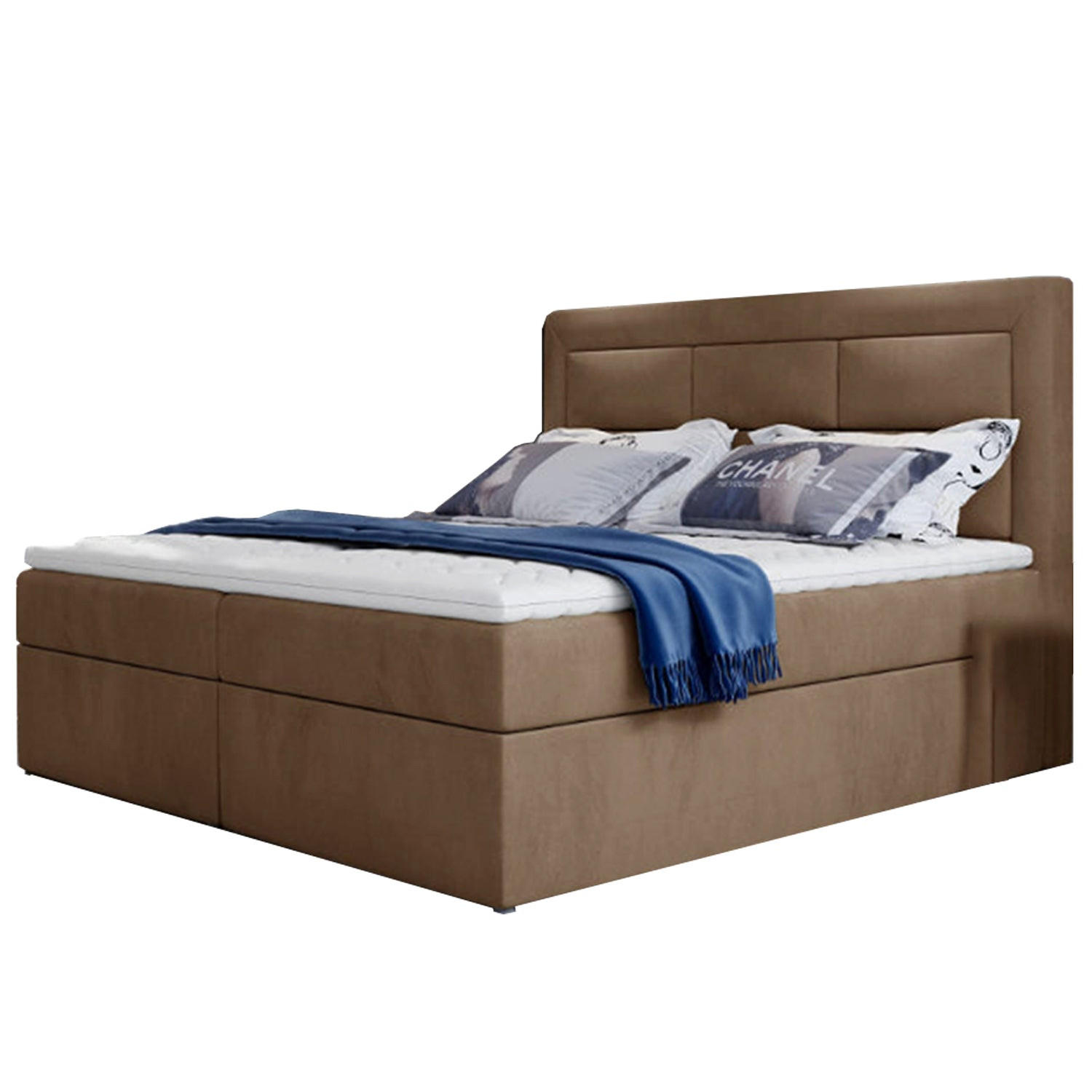 BOXBETT Vivre Bonellfederkern - Hellbraun, Holz/Holzwerkstoff (140/200cm) - Best For Home