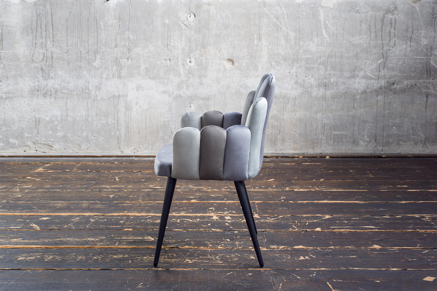 Thumbnail - Kawola Esszimmerstuhl, Grau, Schwarz, Kunststoff, 58x85x56 cm, Esszimmer, Stühle, Esszimmerstühle, Vierfußstühle