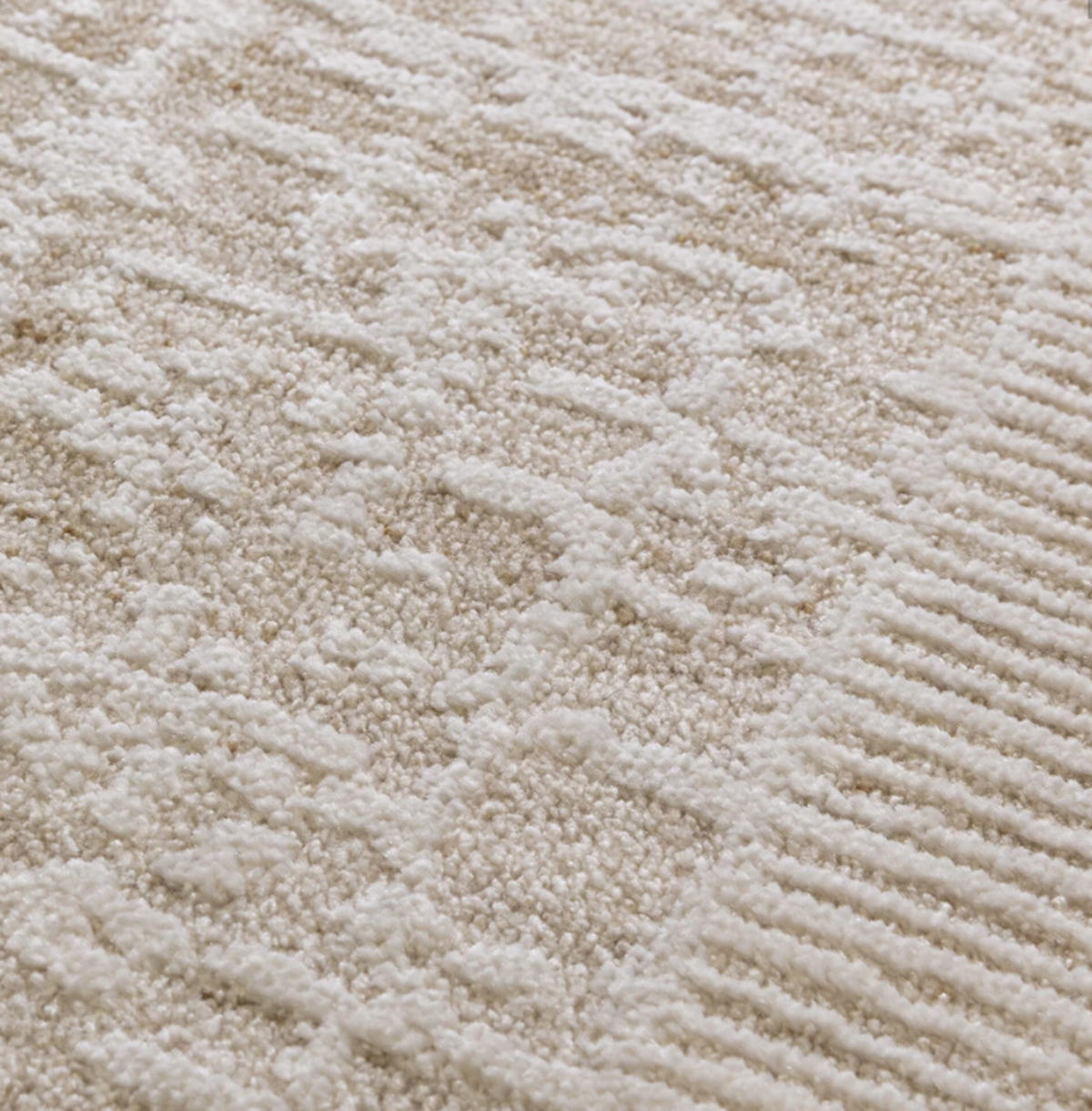 TEPPICH modern Flachgewebe CRISS Beige 200 x 300 cm - Beige, Textil (200/300cm) - Novatrend