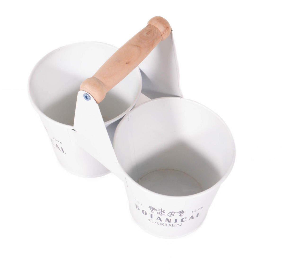 KRÄUTERTÖPFE Botanical - Weiß, Metall (10cm)