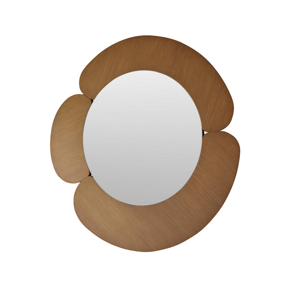 SPIEGEL Sara Natur aus Helles Mindiholz - Naturfarben, Holz (110/110/3cm) - Tikamoon