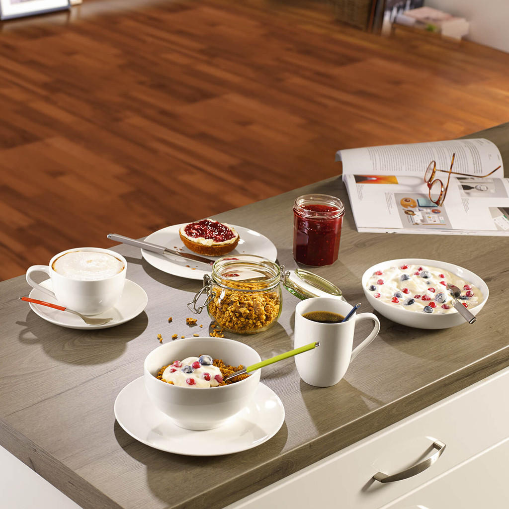 FRÜHSTÜCKS-SET For Me weiß 6er Set - Weiß, Keramik (19.7/32.4/34.8cm) - Villeroy & Boch