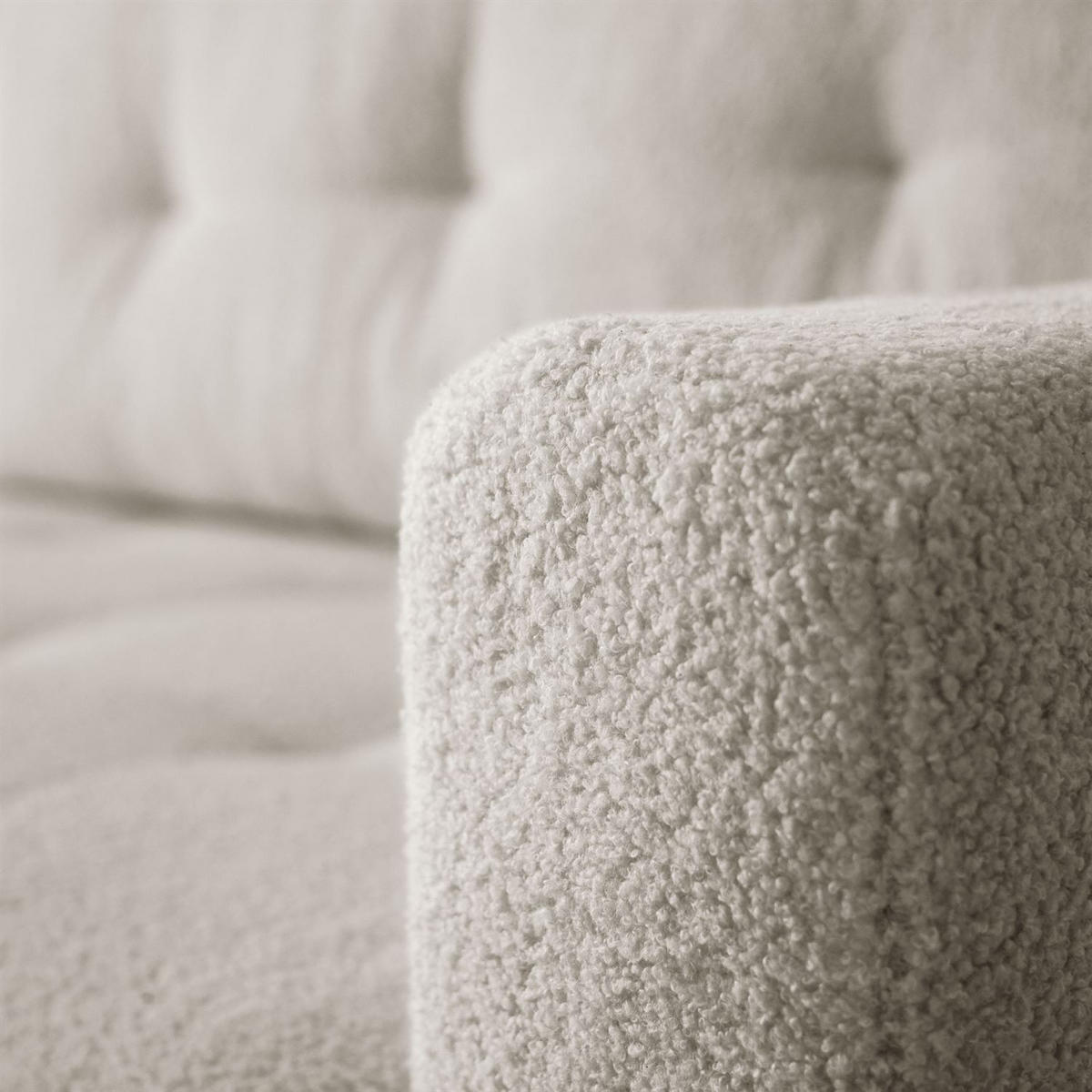 ECKSOFA Viola in L-Form, creme, Lammfelloptik, 261 x 143 cm mit Schlaffunktion und Bettkasten - Creme, Textil (261/143cm) - Margaret Hadas24