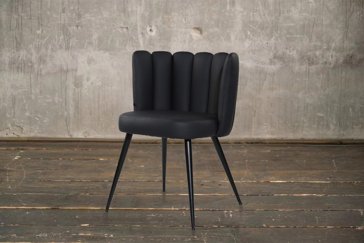 ESSZIMMERSTUHL JADA Schwarz Kunstleder - Schwarz, Textil (59/79/55cm) - KAWOLA