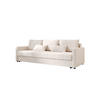 SOFA MOS mit Schlaffunktion ITAKA 16 mit Stauraum - Creme, Textil (84/72/220cm) - Bedante