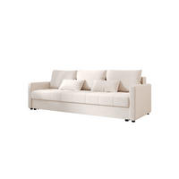 SOFA MOS mit Schlaffunktion ITAKA 16 mit Stauraum - Creme, Textil (84/72/220cm) - Bedante