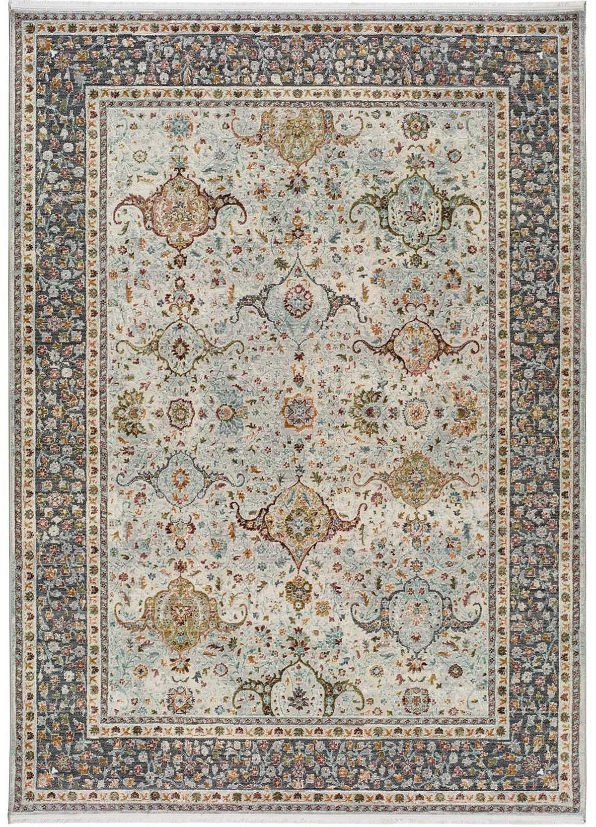 KURZFLORTEPPICH Mehrfarbig Moud 200/290 cm - Beige/Grau, Naturmaterialien/Textil (200/290cm) - Atticgo