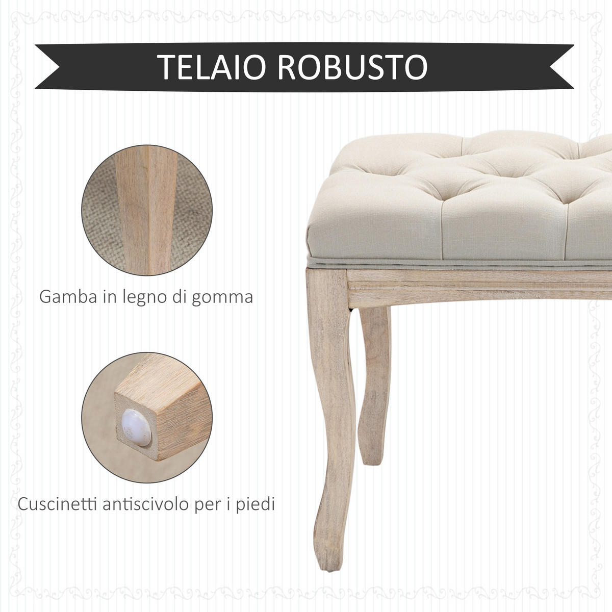 SITZBÄNKE Beige 1 Stück - Beige, Kunststoff (110/48/40cm) - GiPP