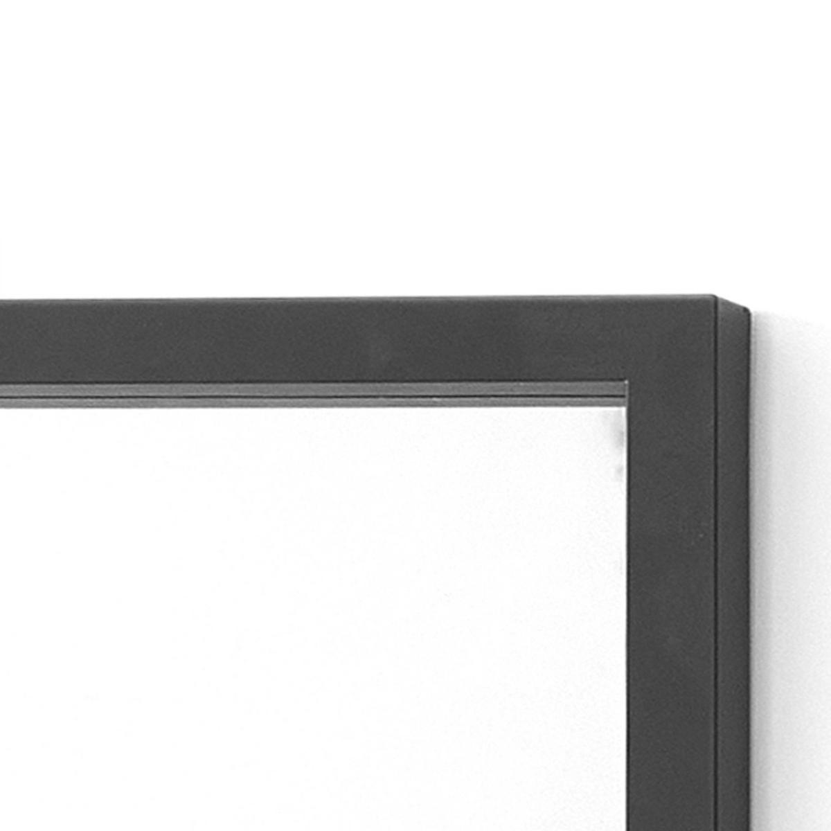 SPIEGEL Sprossen rechteckig 71/49 cm - Schwarz, Glas (71/49/2.7cm) - Giftdecor