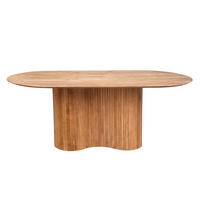 ESSTISCH oval aus Mangoholz 200cm, natur - Braun, Holz (200/100/77cm) - Giga Meubel
