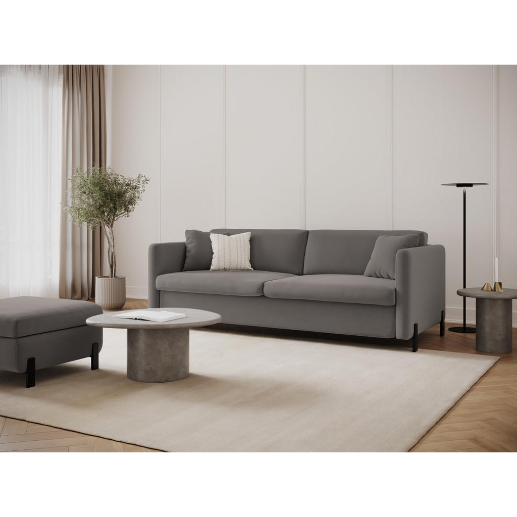 Thumbnail - Micadoni Sofa, Grau, Textil, 2-Sitzer, 102x80x182 cm, Hergestellt in Europa, Wohnzimmer, Sofas & Couches, Schlafsofas