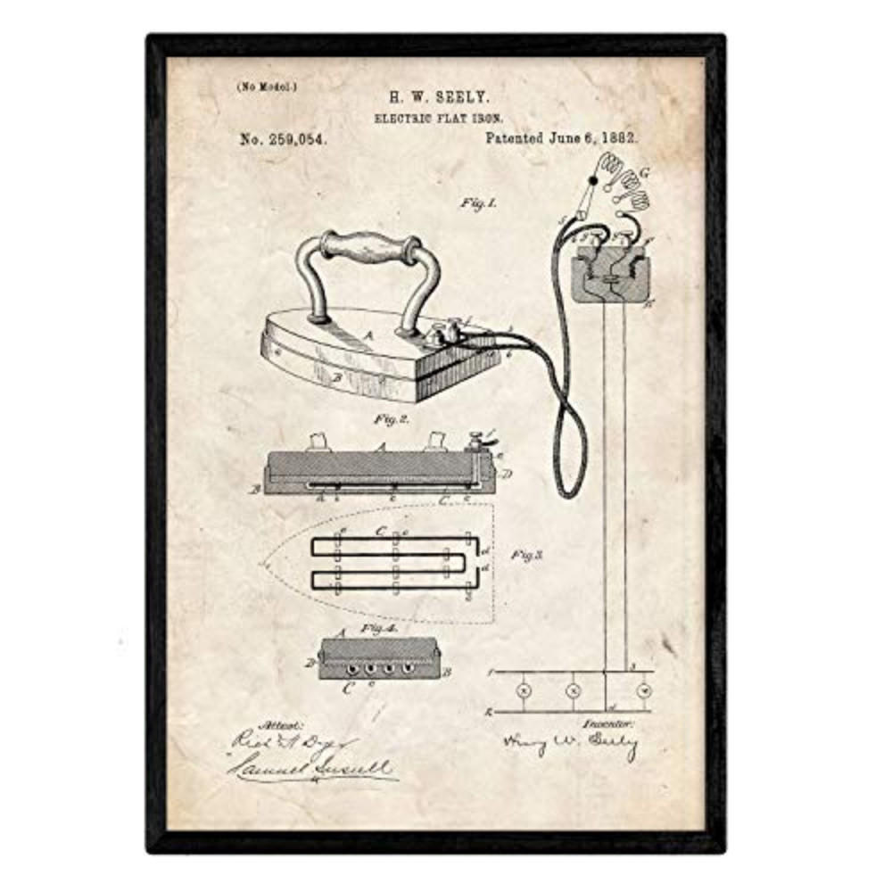 POSTER Aufbügeln Patent A3 Rahmenlos - Klar, Papier (29.7/5/42cm) - Nacnic