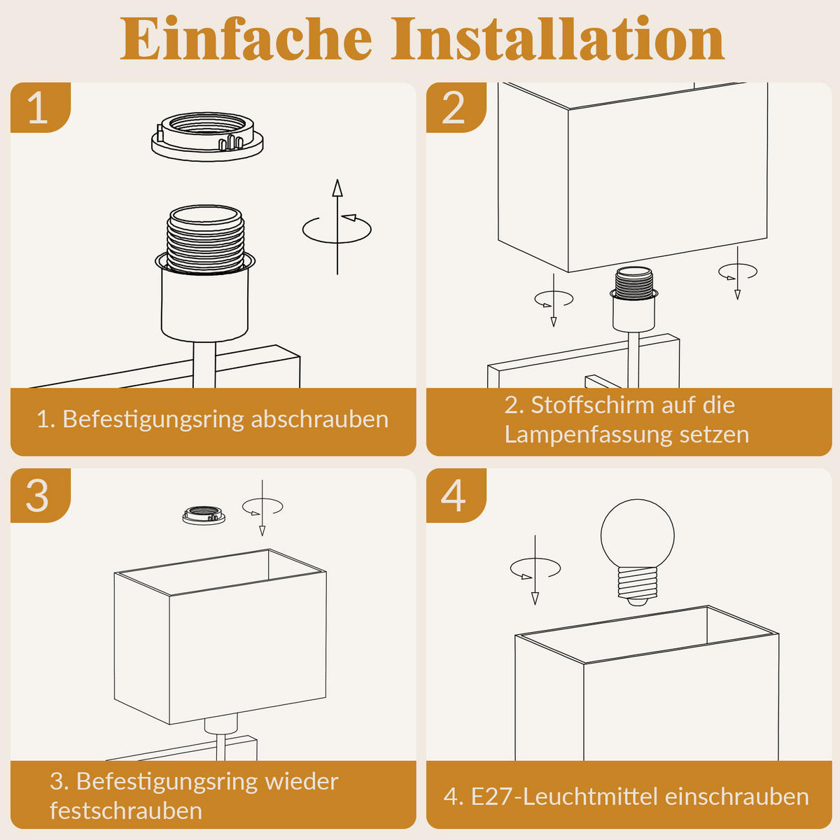 LED WANDLEUCHTE Noxvin 25/15/33.5 cm - Nickelfarben, Textil/Metall (15/33.5/25cm) - ZMH