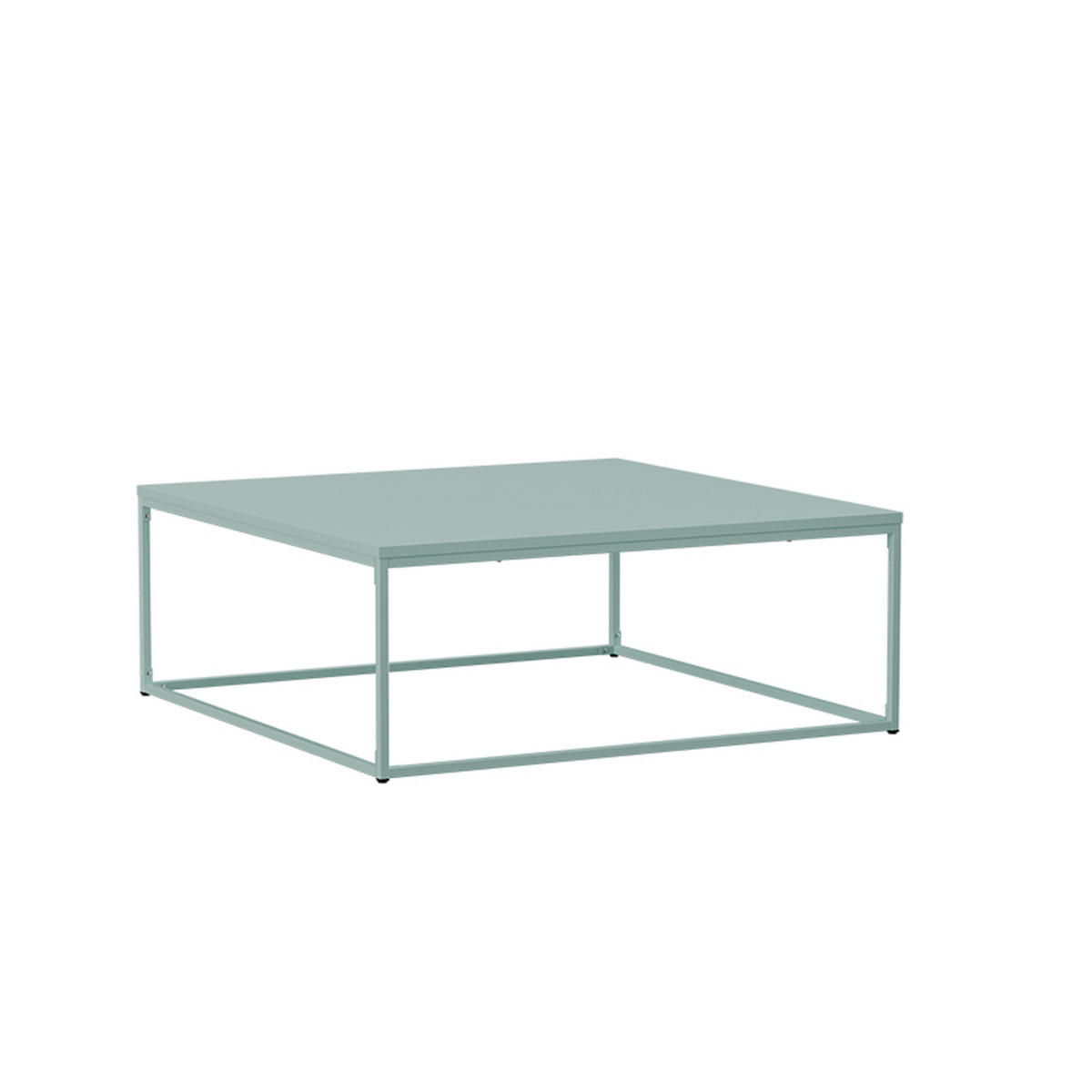 COUCHTISCH 120 cm, Salbeigrün - Grün, Metall (90/90/35cm) - Oviala