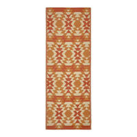 OUTDOORTEPPICH-LÄUFER Anya, Ethno-Muster 75/200 cm - Orange, Kunststoff (75/200cm) - Homescapes
