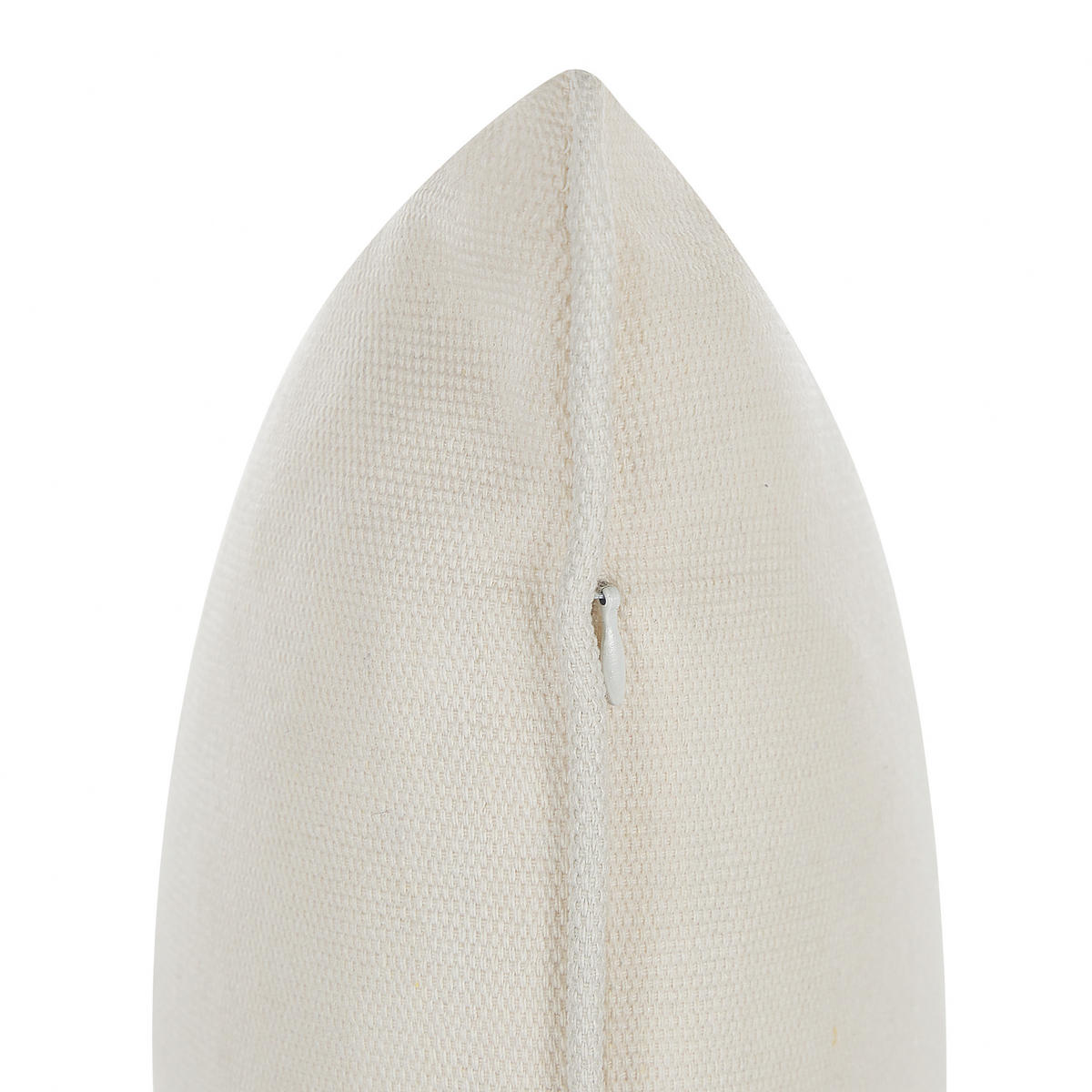 DEKOKISSEN 2er-Set Weiß 45/45 cm Heliotrope - Weiß, Textil (45/45cm) - Beliani