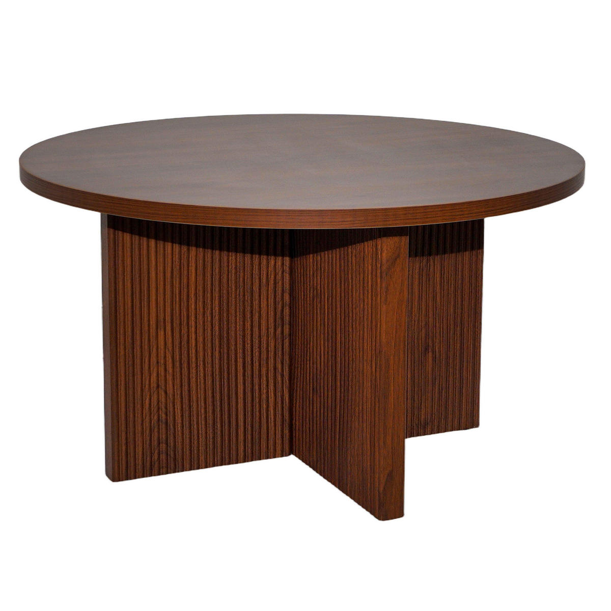 COUCHTISCH, dunkles Holzeffekt - Braun, Holz (80/80/45cm) - Oviala