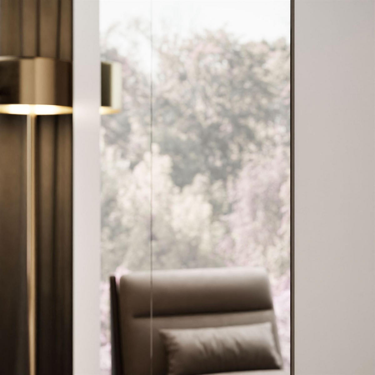 KLEIDERSCHRANK AURORA 4D mit Spiegel - Kaschmir, Holzwerkstoff (200/213/57cm) - Lookway