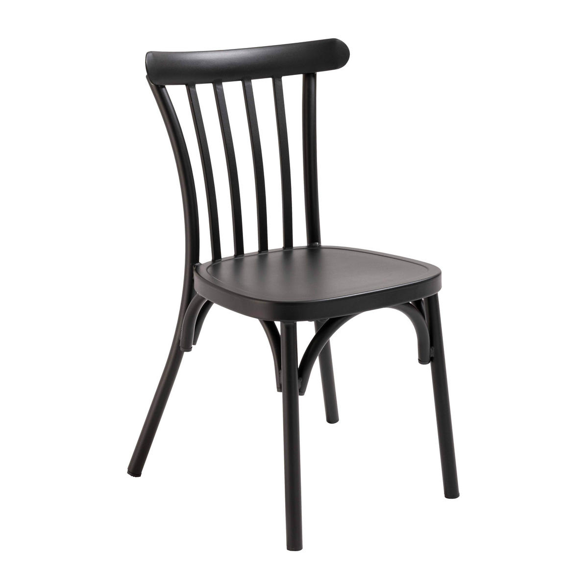 GARTENSTUHL, Schwarz - Schwarz, Metall (44/87/52cm) - Oviala