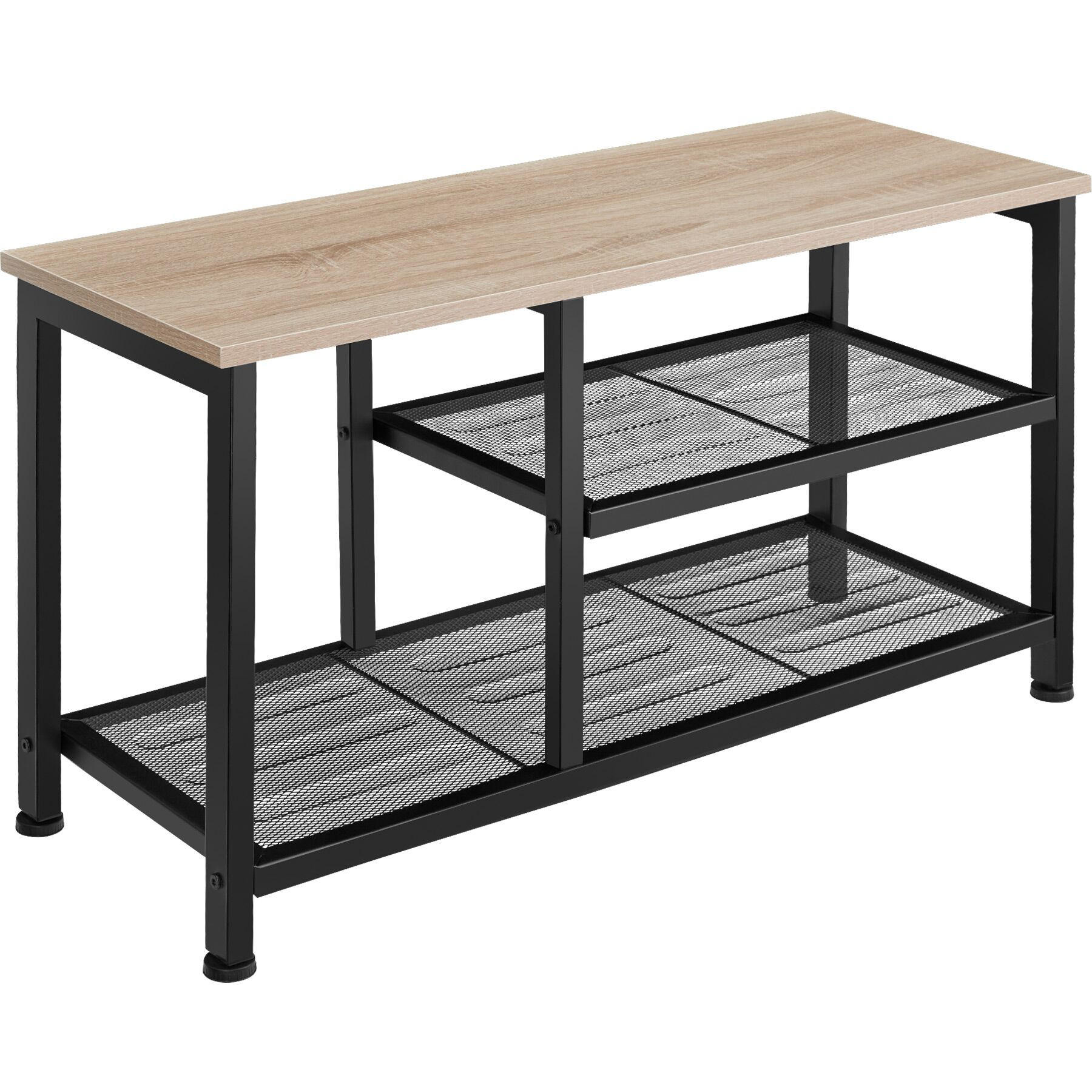 SCHUHREGAL Taunton,80 x 30 x 45,5 cm,Industrial Holz hell, Eiche Sonoma - Naturfarben, Holz (30/45.5/80cm) - tectake