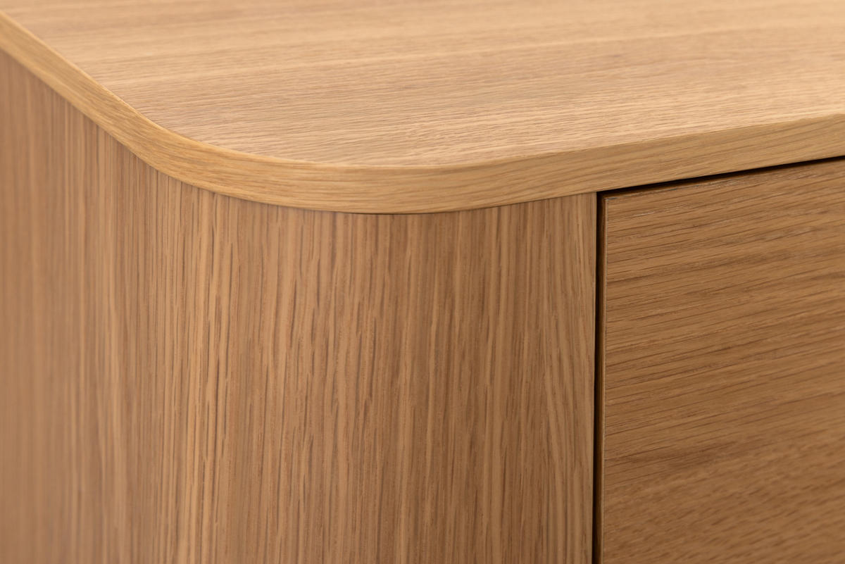 COUCHTISCH VALHALLA WOOD Furnier Natur 100 cm - Braun/Naturfarben, Eichenholz/Holz (60/100/38cm) - riess-ambiente