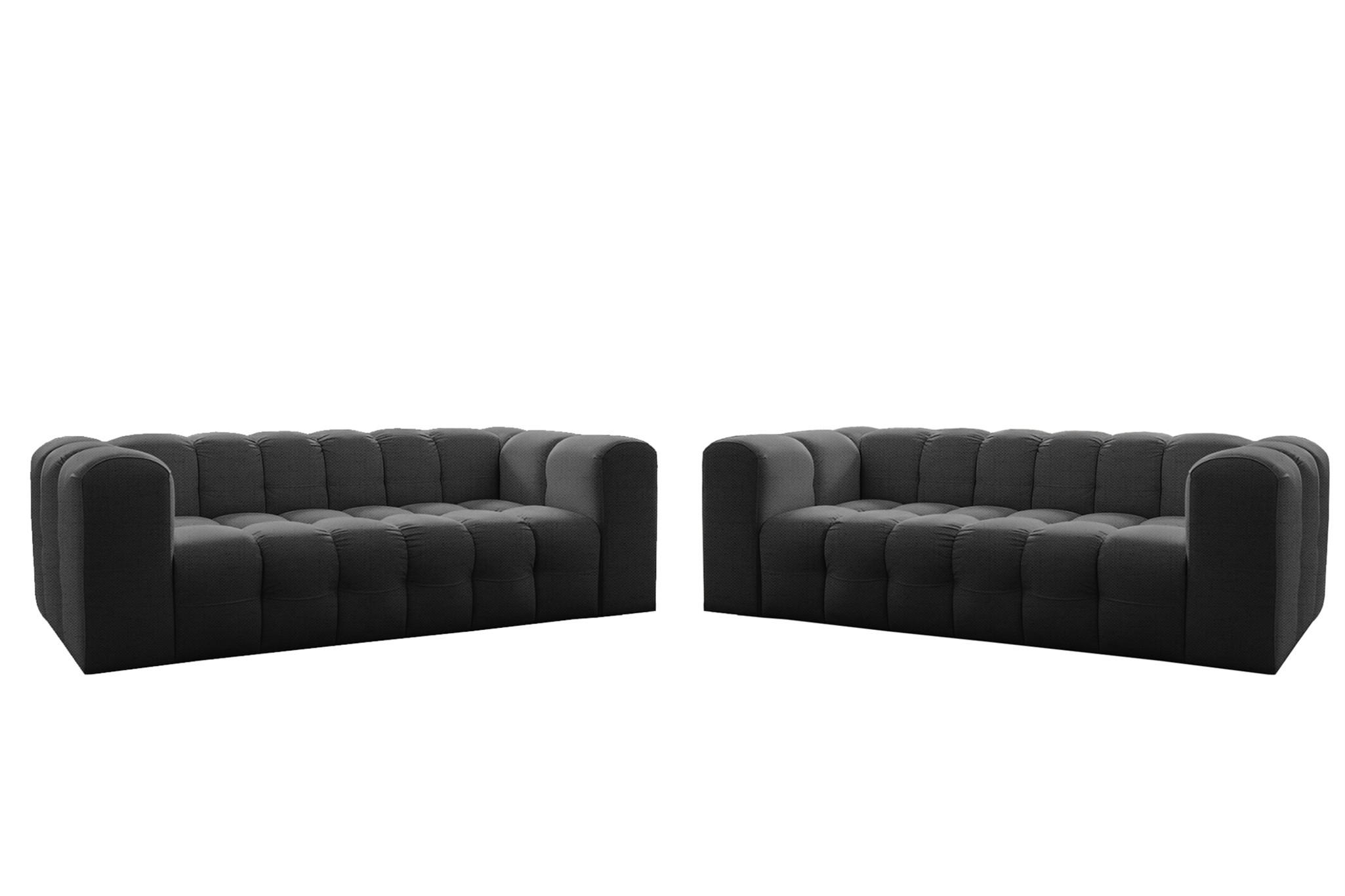 Fun Möbel Sofaset Anthrazit 230x75x106 cm