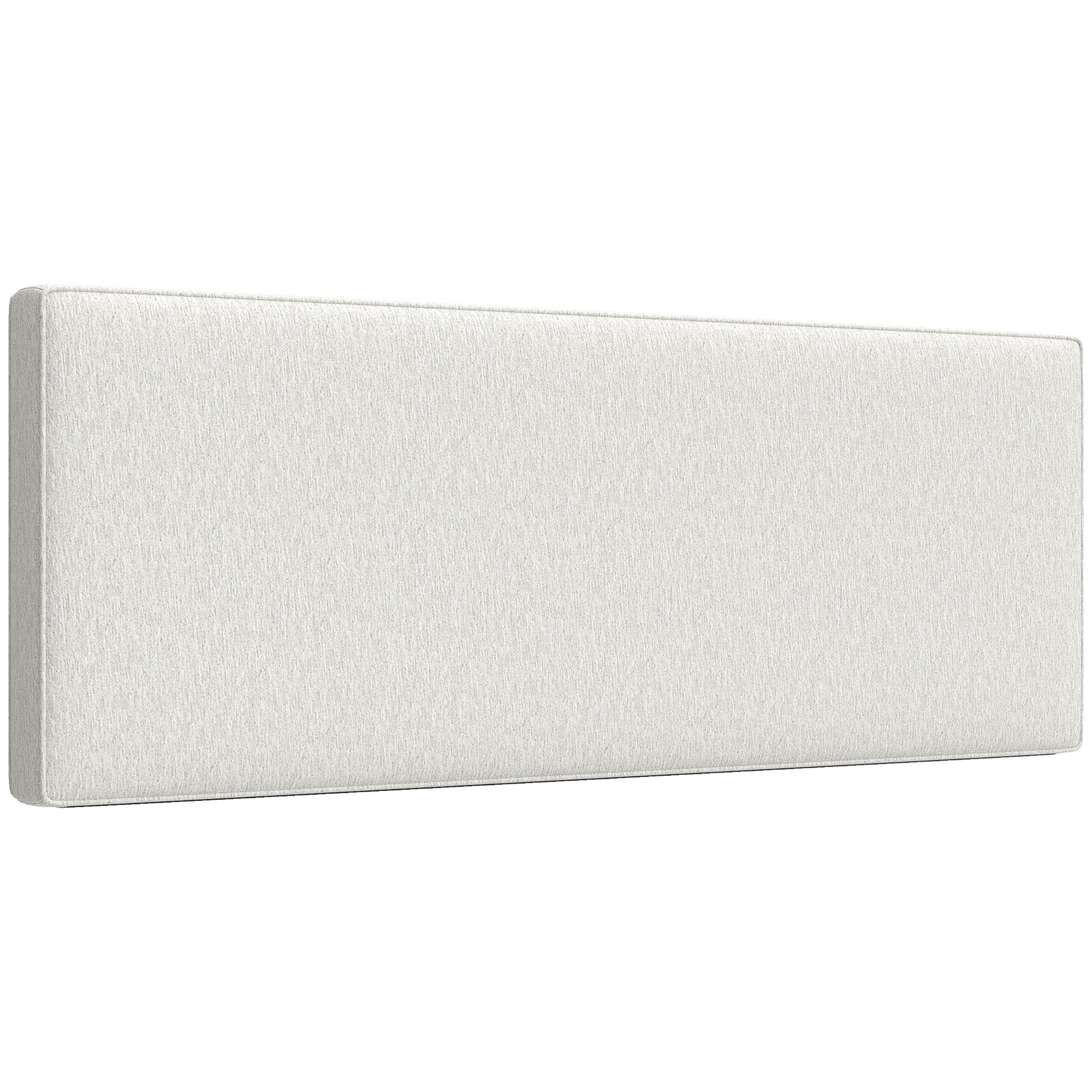 WANDMONTIERTES KOPFTEIL DE-10839 gepolstert 160 cm Cremeweiß - Creme, Textil (10/60/160cm) - ComfortXL