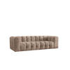 SOFA 4-Sitzer, Komfort, BALOO, Stoff Schenille & Bouclé, Dunkelbeige - Taupe, Holz (250/75/106cm) - Kaiser Möbel