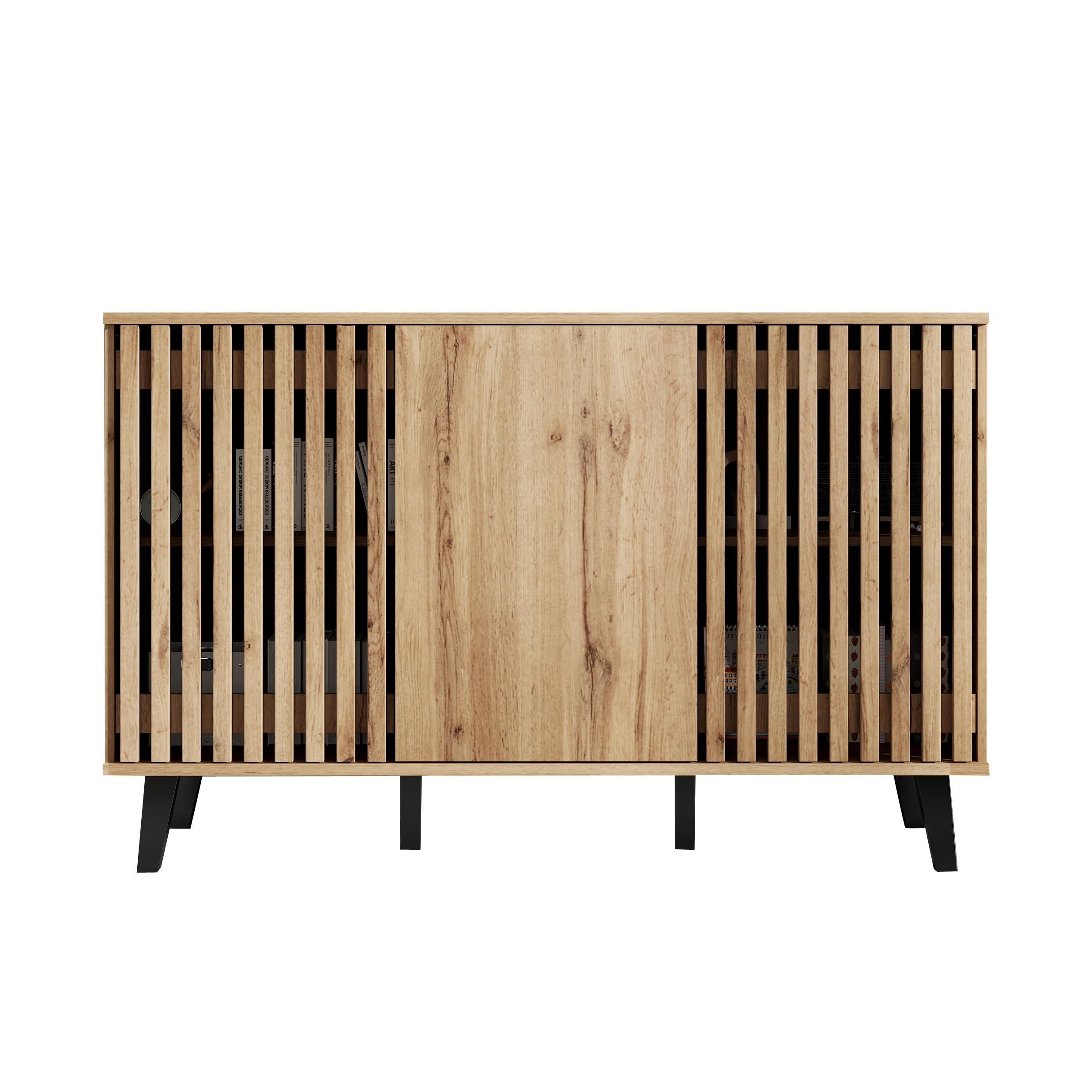 SIDEBOARD Naturholzfarben 150/40/95 cm - Naturfarben, Holzwerkstoff (150/95/40cm) - PANGIVO