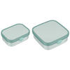 BROTDOSEN-SET Campus (2025) Cool Mint 2er Set - Mintgrün, Kunststoff (1/1/1cm) - Mepal