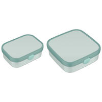 BROTDOSEN-SET Campus (2025) Cool Mint 2er Set - Mintgrün, Kunststoff (1/1/1cm) - Mepal