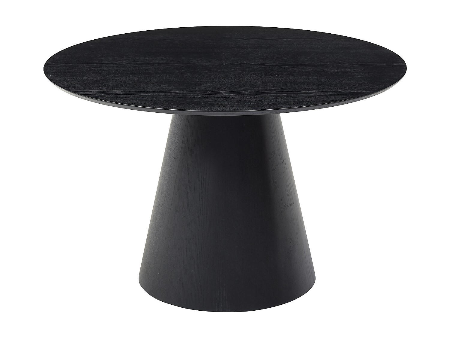 Vente-Unique Esstisch Schwarz 120x75.5x120 cm
