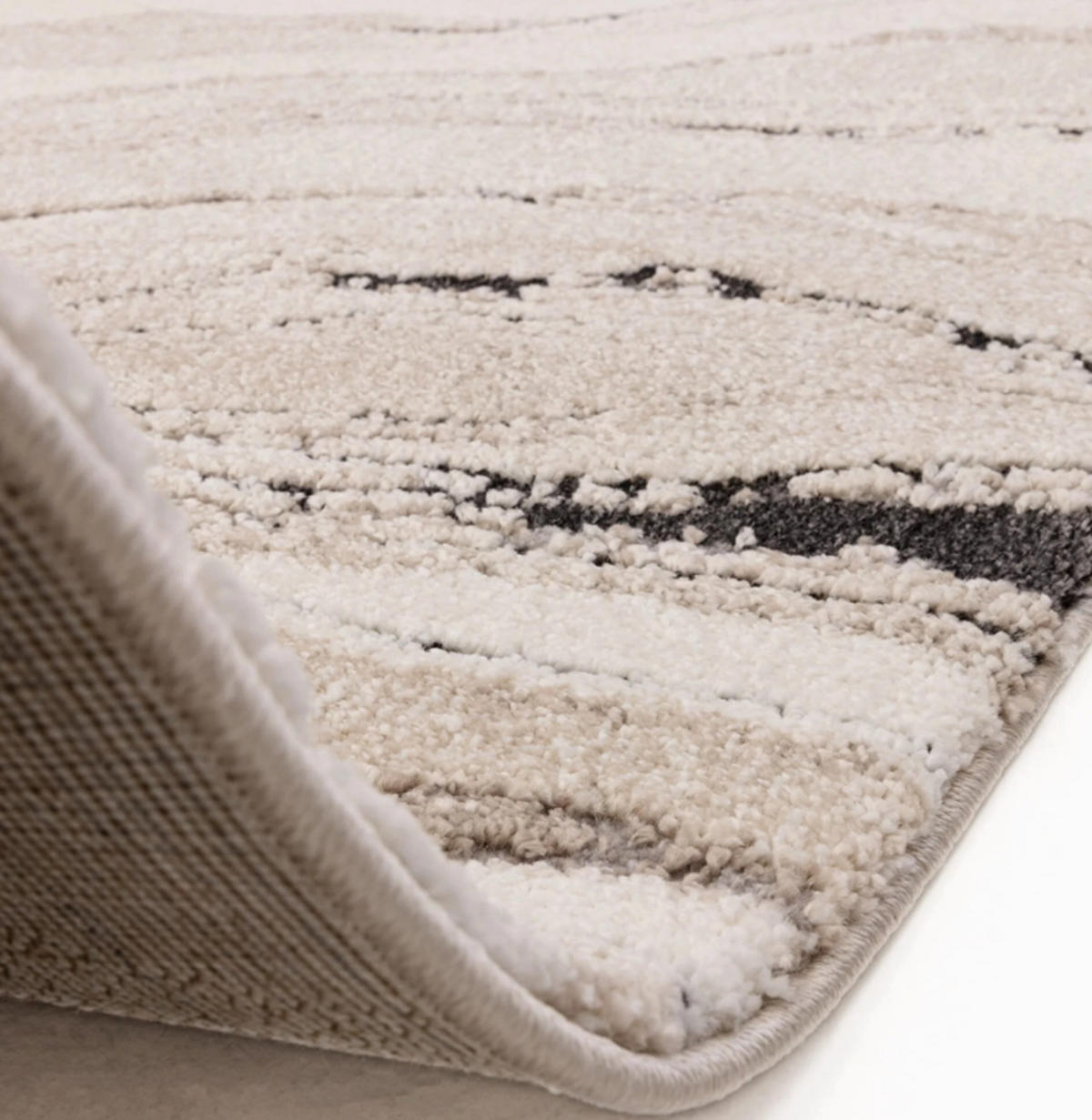 TEPPICH Flachgewebe SWELL Beige 120 x 170 cm - Beige, Textil (120/170cm) - Novatrend