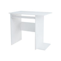 COMPUTERTISCH mit Regalen in Weiß - Weiß, Holzwerkstoff (80/50/74cm) - Home Collective